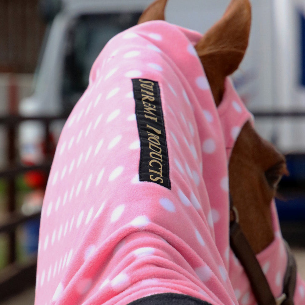 Supreme Products Dotty Fleece Hood Pretty Pink