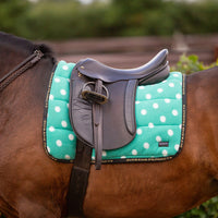 Supreme Products Dotty Fleece Saddle Pad Gorgeous Green