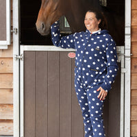 Supreme Products Dotty Fleece Onesie Adult Noble Navy