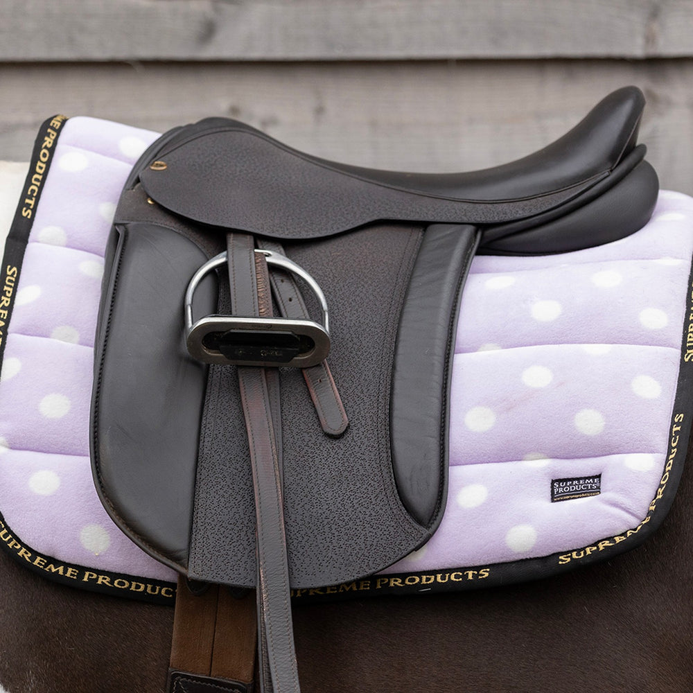 Supreme Products Dotty Fleece Saddle Pad Lavish Lilac
