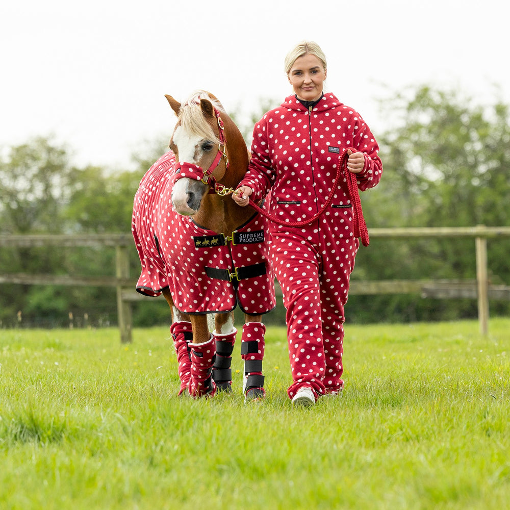 Supreme Products Dotty Fleece Boots Rich Raspberry