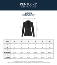 Kentucky Horsewear Womens Show Jacket Classic