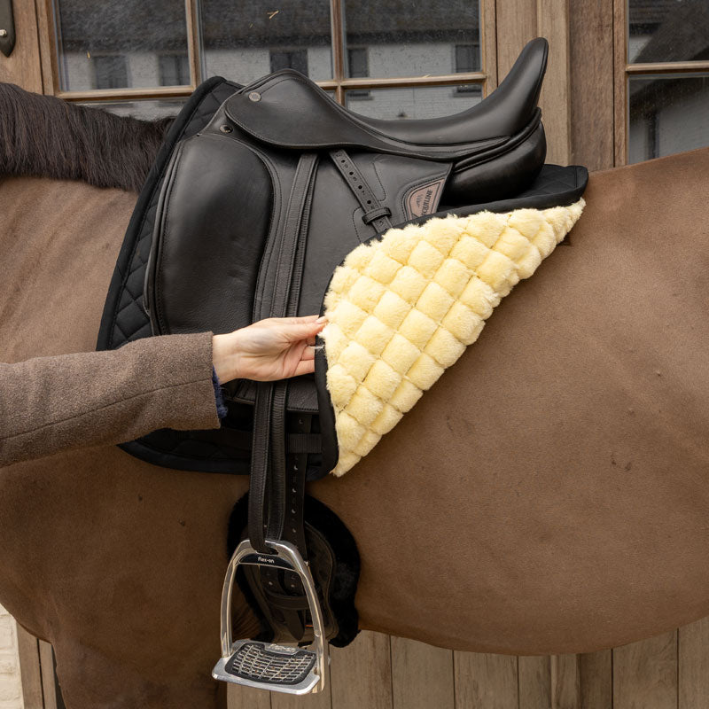 Kentucky Horsewear Skin Friendly Saddle Pad Sheepskin Diamond Dressage