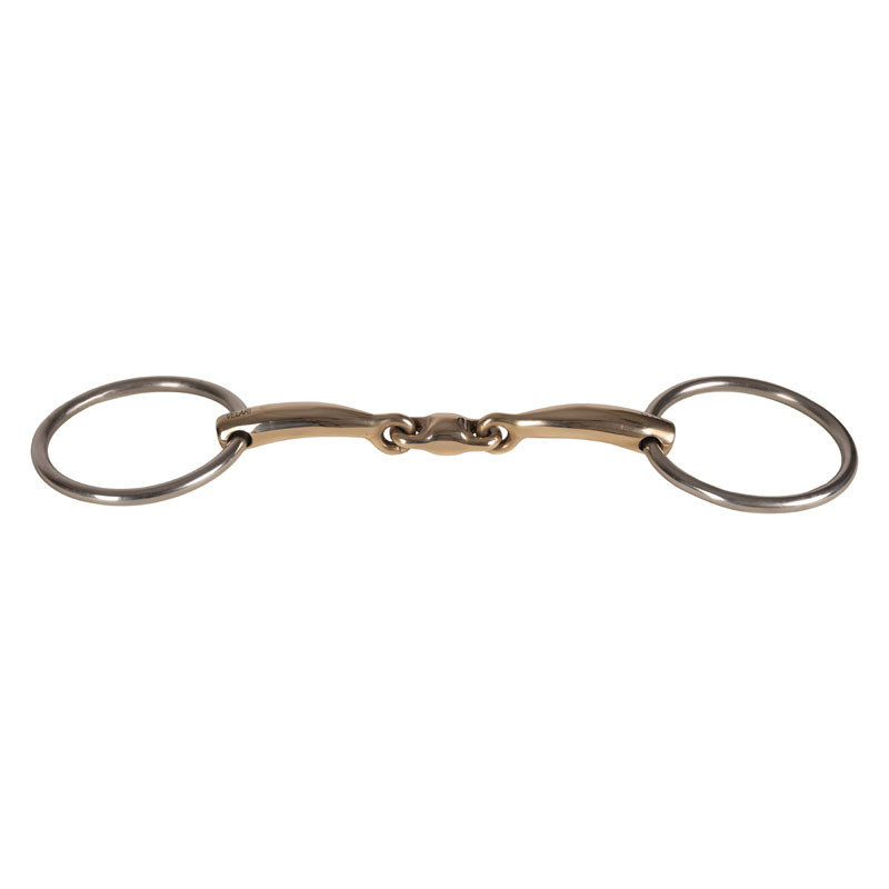 Kentucky Horsewear Velari Snaffle Double Jointed Loose Ring Sweet Copper