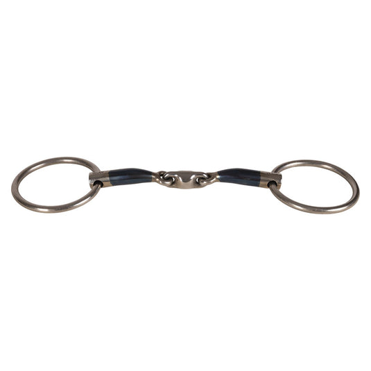 Kentucky Horsewear Velari Snaffle Double Jointed Loose Ring Sweet Iron