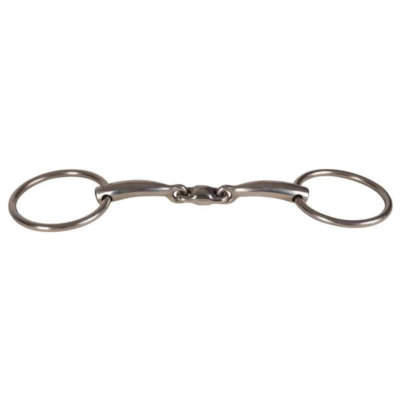 Kentucky Horsewear Velari Snaffle Double Jointed Loose Ring Stainless Steel