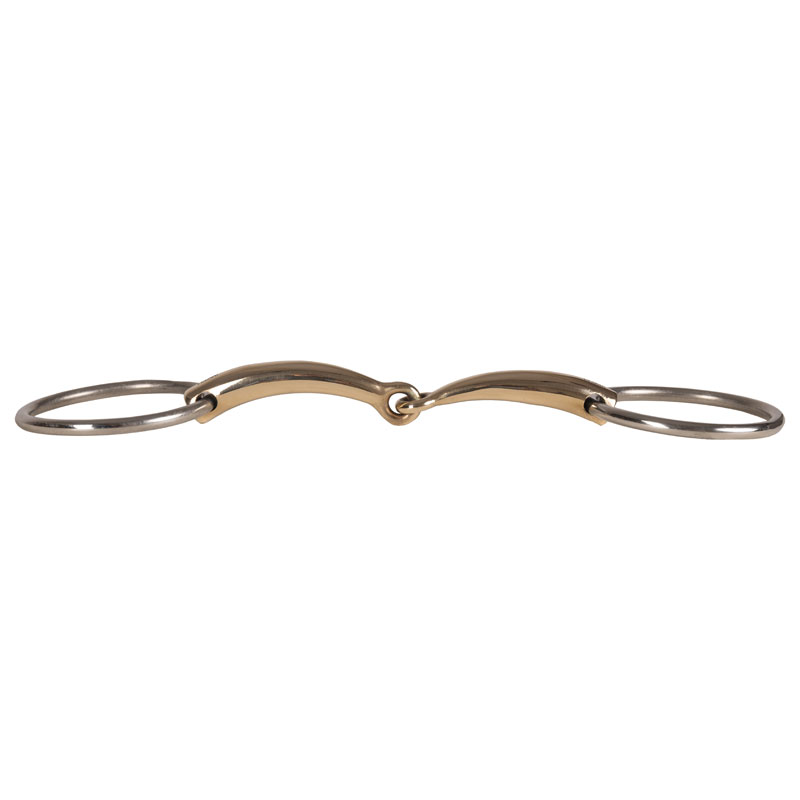 Kentucky Horsewear Velari Snaffle Single Jointed Loose Ring Sweet Copper