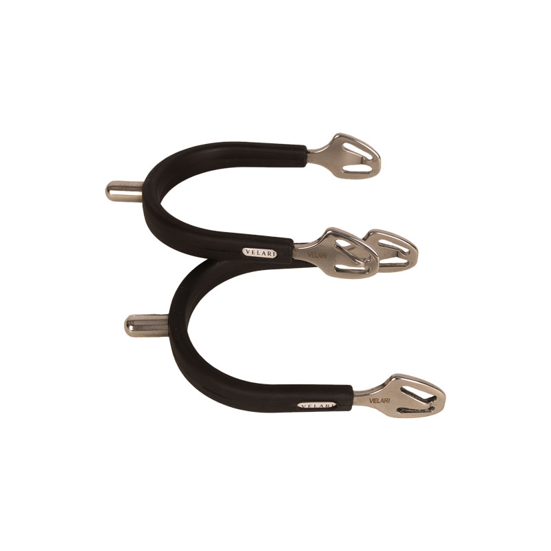Kentucky Horsewear Velari Spurs Stainless Steel With Rubber Rounded