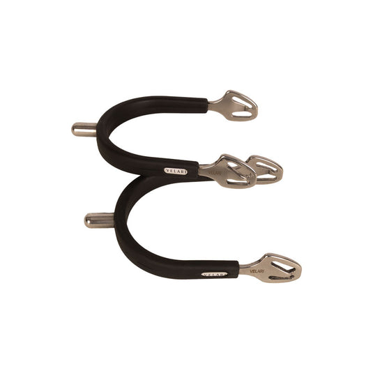 Kentucky Horsewear Velari Spurs Stainless Steel With Rubber Rounded