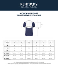 Kentucky Horsewear Show Shirt Women Heritage Air Short Sleeve
