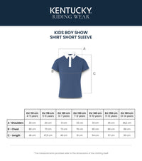 Kentucky Horsewear Oskara Kids Boy Show Shirt Short Sleeve