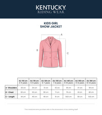 Kentucky Horsewear Paris Kids Girls Show Jacket
