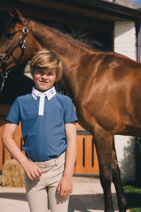 Kentucky Horsewear Oskara Kids Boy Show Shirt Short Sleeve