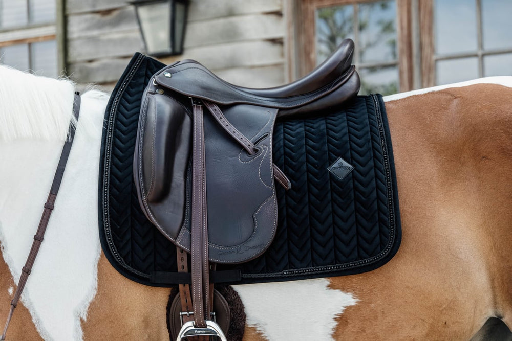 Kentucky Horsewear Saddle Pad velvet pearls dressage