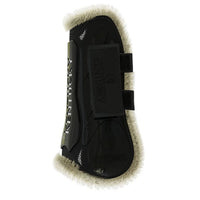 Vegan Sheepskin Tendon Boots Velcro M