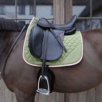 Saddle Pad softshell onion quilt dressage -beige