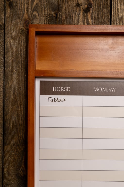 Kentucky Horsewear Stable Planner Magnetic With Frame 100x84cm