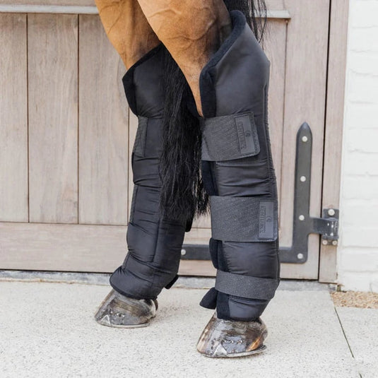 Stable boots PROtect long hind with hook protection black size L