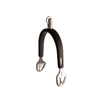 Kentucky Horsewear Velari Spurs Stainless Steel With Rubber Medium Wheel Rowell