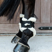 Vegan Sheepskin Fetlock Boots Elastic M