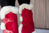 Kentucky Horsewear Vegan Sheepskin Tendon Boots Bamboo Elastic Velvet