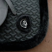 Saddle Pad Fake Fur Plaited Quilt dressage