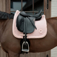 Saddle Pad Fake Fur Plaited Quilt dressage