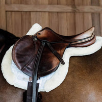 Saddle Pad Hunter Vegan Sheepskin Jumping Black
