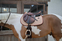 Kentucky Horsewear Saddle Pad Onion Quilt Leather Neon - jumping & dressage available