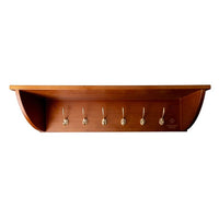 Helmet Shelf With Rack With 5 Hooks