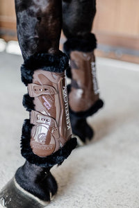Kentucky Horsewear Vegan Sheepskin Tendon Boots bamboo