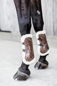 Kentucky Horsewear Vegan Sheepskin Tendon Boots bamboo