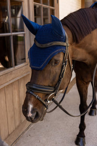 Kentucky Horsewear Fly Veil Wellington Velvet Mini Pearls