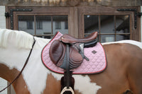 Kentucky Horsewear Saddle Pad Onion Quilt Leather Neon - jumping & dressage available