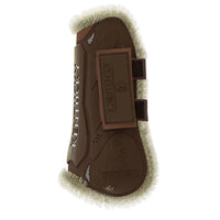 Vegan Sheepskin Tendon Boots Velcro M