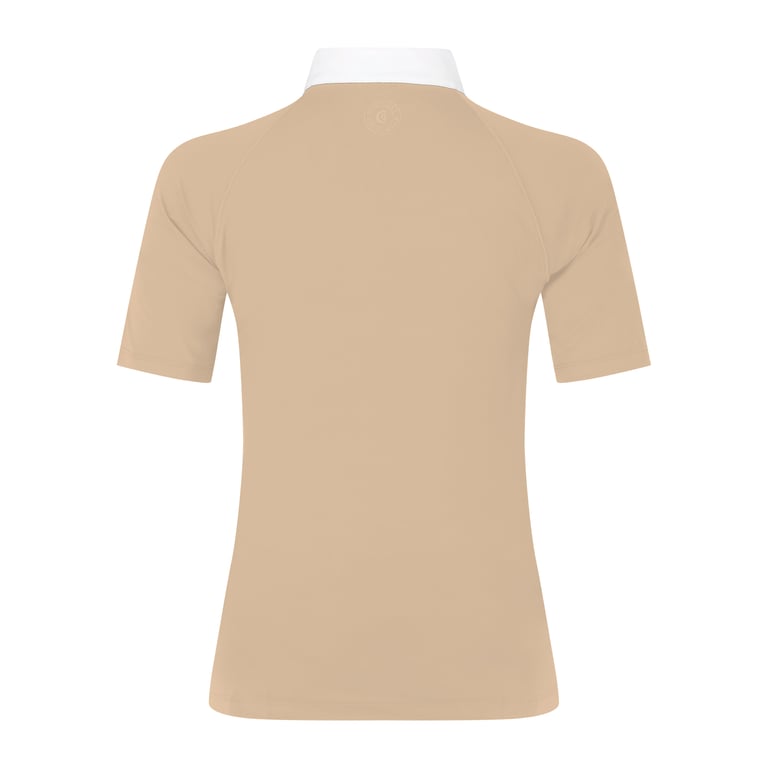 Kentucky Horsewear Show Shirt Women Classic With Gliiter Zipper Short Sleeve
