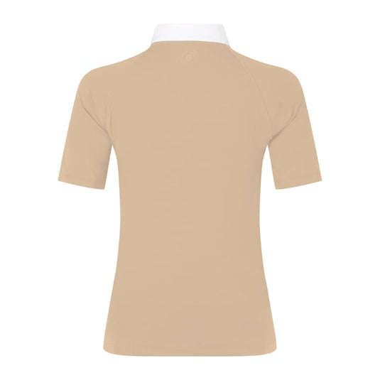 Kentucky Horsewear Show Shirt Women Classic With Gliiter Zipper Short Sleeve