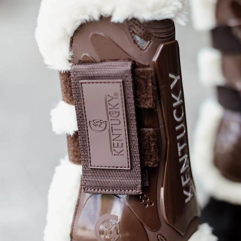 Kentucky Horsewear Vegan Sheepskin Tendon Boots Velcro
