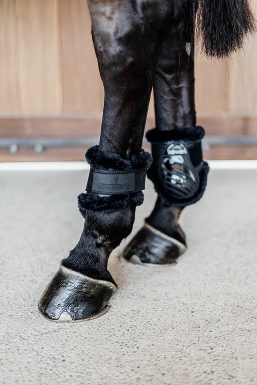 Kentucky Horsewear Vegan Sheepskin young horse fetlock boots