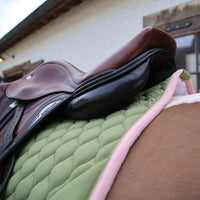 Saddle Pad softshell onion quilt dressage -beige