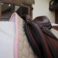 Saddle Pad softshell onion quilt dressage -beige