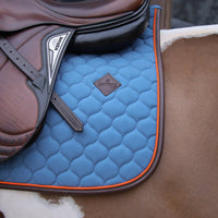 Kentucky Horsewear Saddle Pad Onion Quilt Leather Neon - jumping & dressage available