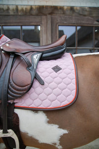 Kentucky Horsewear Saddle Pad Onion Quilt Leather Neon - jumping & dressage available