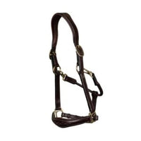 Leather anatomic halter black Cob