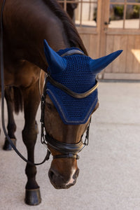 Kentucky Horsewear Fly Veil Wellington Velvet Mini Pearls