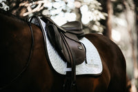 Kentucky Horsewear Saddle Pad Leather Fishbone Jumping