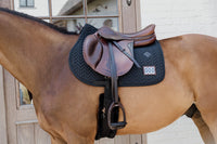 Kentucky Horsewear Saddle Pad fishbone competitIon with 2 numbers - Jumping