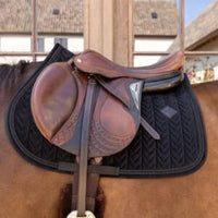 Saddle Pad velvet pearls dressage
