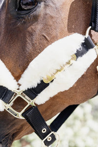 Kentucky Horsewear Nylon Sheepskin Headcollar