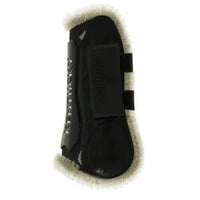 Vegan Sheepskin Tendon Boots Velcro M